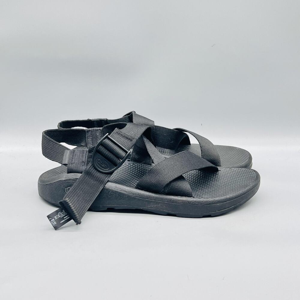 Chaco Sandals Mens 10 Black Adjustable Strap Slip On Sport Hiking Outdoor Shoes